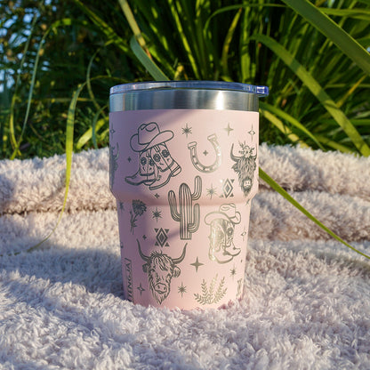 Insulated Coffee Cup 470mL Full Wrap WESTERN