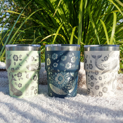 Insulated Coffee Cup 470mL Full Wrap WHALE