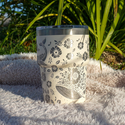 Insulated Coffee Cup 470mL Full Wrap WHALE