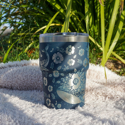 Insulated Coffee Cup 470mL Full Wrap WHALE