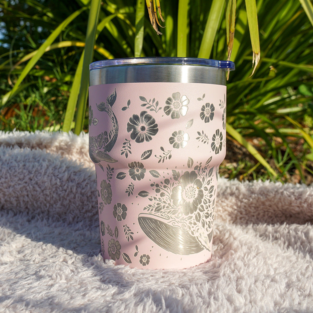 Insulated Coffee Cup 470mL Full Wrap WHALE