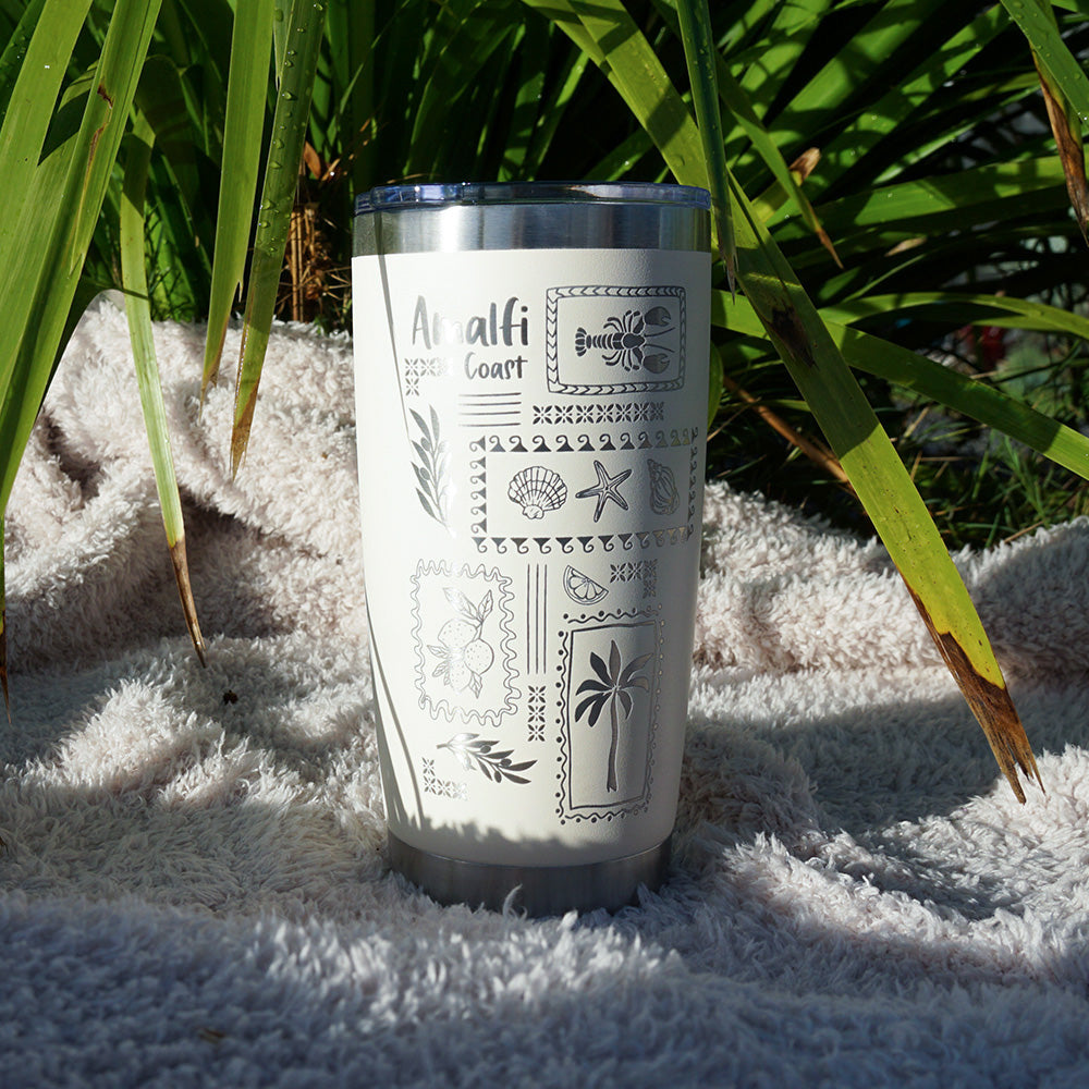 Insulated Coffee Cup 600mL Half Wrap AMALFI