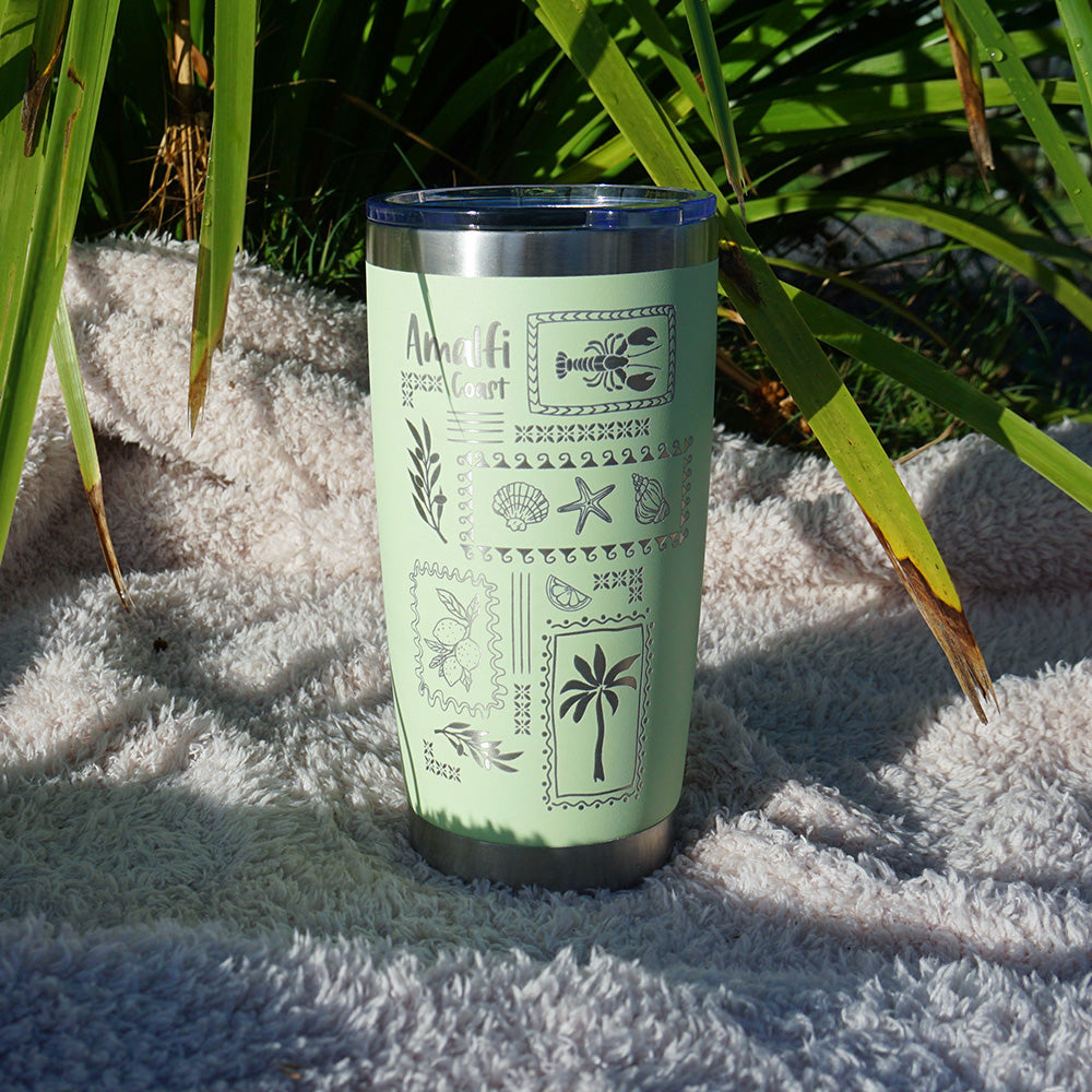 Insulated Coffee Cup 600mL Half Wrap AMALFI