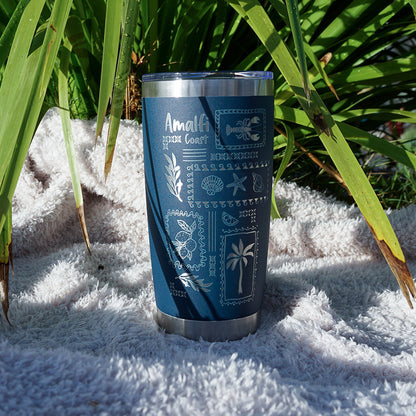 Insulated Coffee Cup 600mL Half Wrap AMALFI