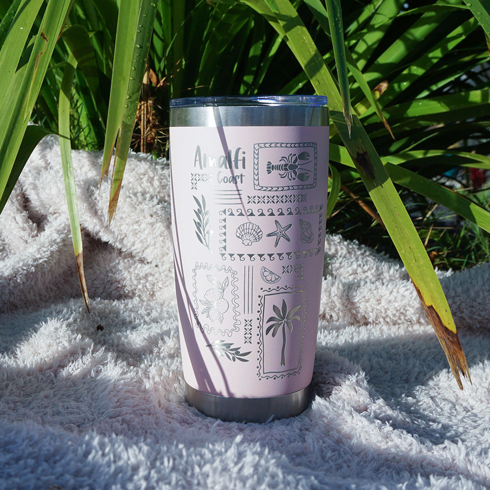 Insulated Coffee Cup 600mL Half Wrap AMALFI