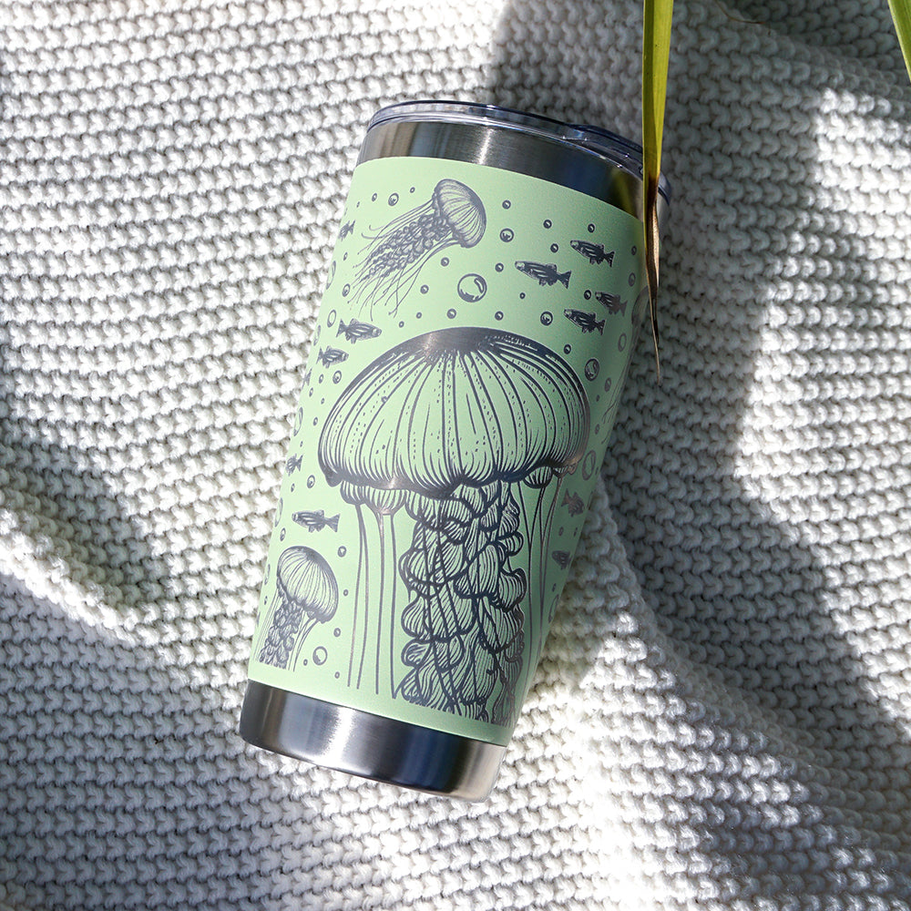 Insulated Coffee Cup 600mL Full Wrap JELLYFISH
