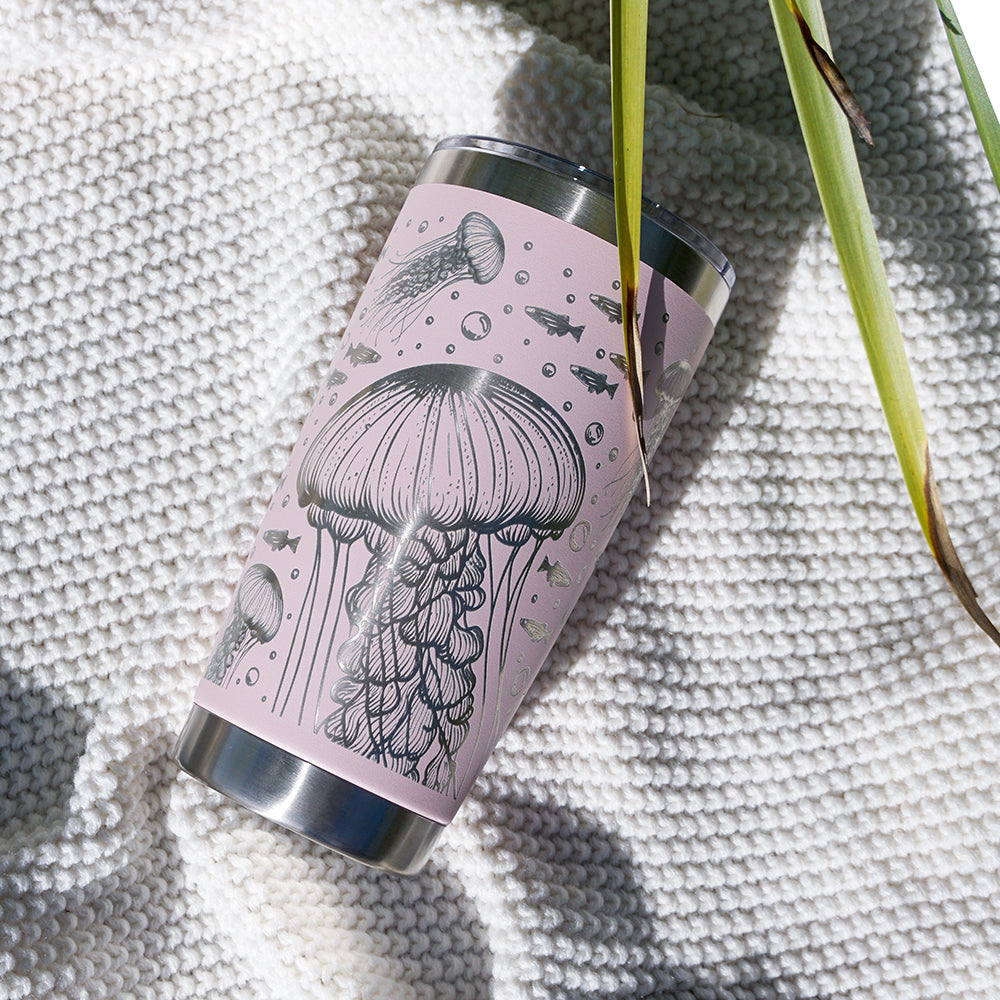 Insulated Coffee Cup 600mL Full Wrap JELLYFISH