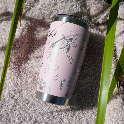 Insulated Coffee Cup 600mL Full Wrap OCEAN