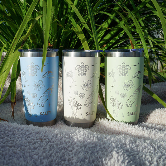 Insulated Coffee Cup 600mL Half Wrap SALTY