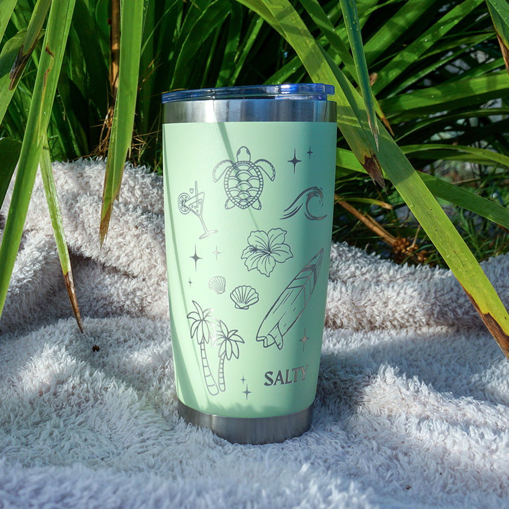 Insulated Coffee Cup 600mL Half Wrap SALTY