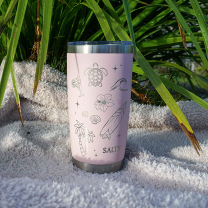 Insulated Coffee Cup 600mL Half Wrap SALTY