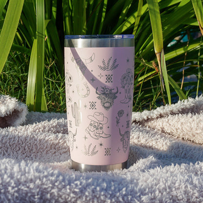 Insulated Coffee Cup 600mL Full Wrap WESTERN