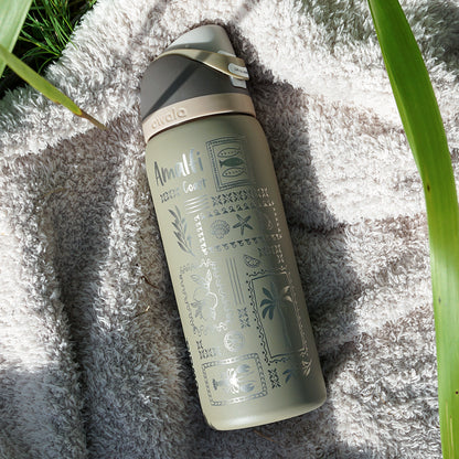 950ml Owala Style Water Bottle-Half Wrap-AMALFI COAST