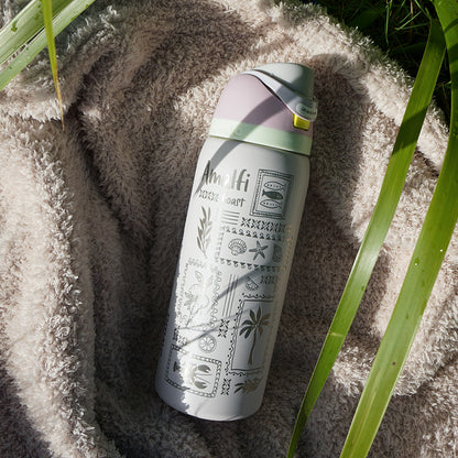 950ml Owala Style Water Bottle-Half Wrap-AMALFI COAST