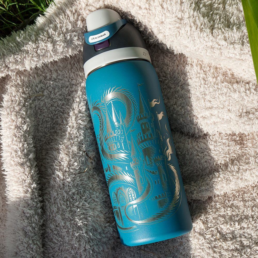 950ml Owala Style Water Bottle - Full Wrap - DRAGON