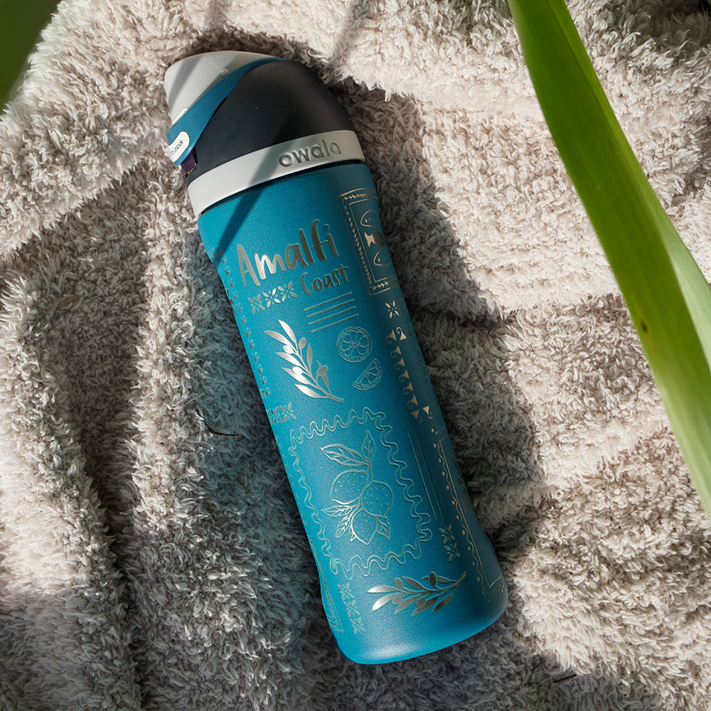 700ml Owala Style Water Bottle Full Wrap - AMALFI COAST