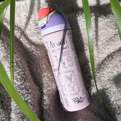 700ml Owala Style Water Bottle Full Wrap - AMALFI COAST