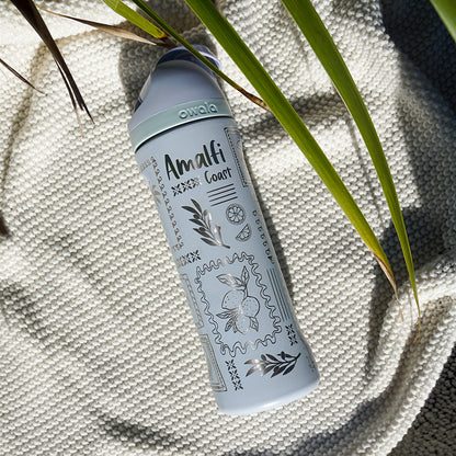 700ml Owala Style Water Bottle Full Wrap - AMALFI COAST