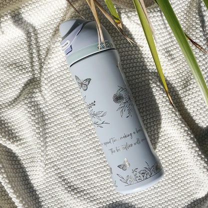 700ml Owala Style Water Bottle Full Wrap - FLORAL