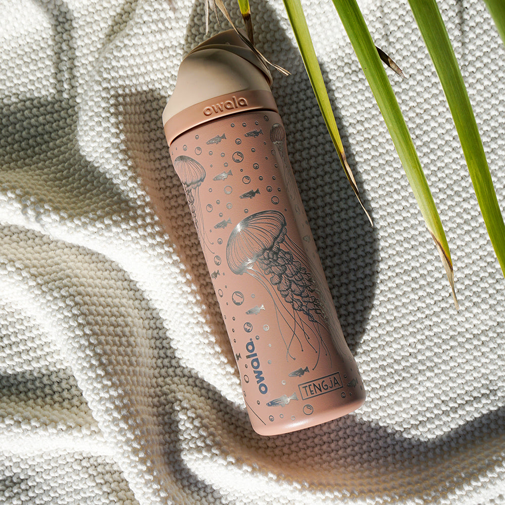 700ml Owala Style Water Bottle Full Wrap - JELLYFISH