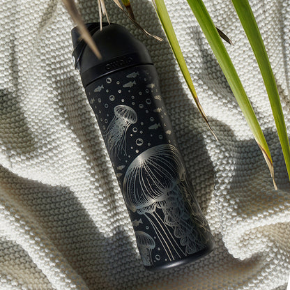 700ml Owala Style Water Bottle Full Wrap - JELLYFISH