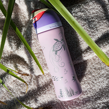 700ml Owala Style Water Bottle Full Wrap - OCEAN
