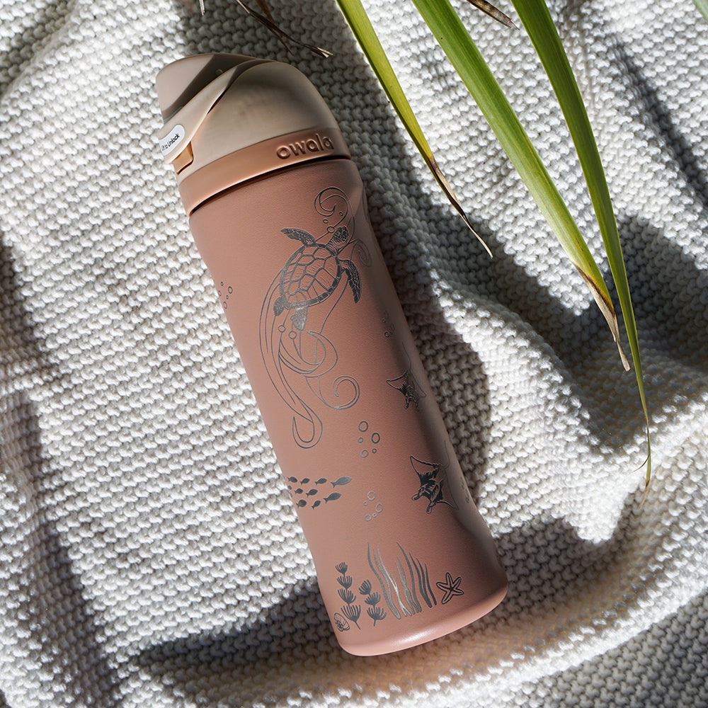 700ml Owala Style Water Bottle Full Wrap - OCEAN