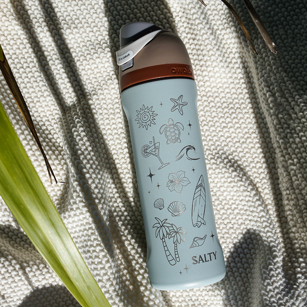 700ml Owala Style Water Bottle Half Wrap - SALTY