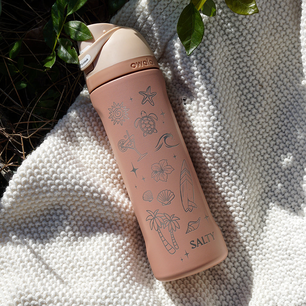 700ml Owala Style Water Bottle Half Wrap - SALTY