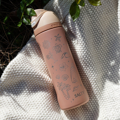 700ml Owala Style Water Bottle Half Wrap - SALTY