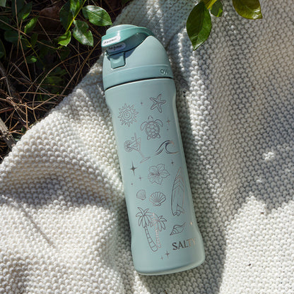 700ml Owala Style Water Bottle Half Wrap - SALTY