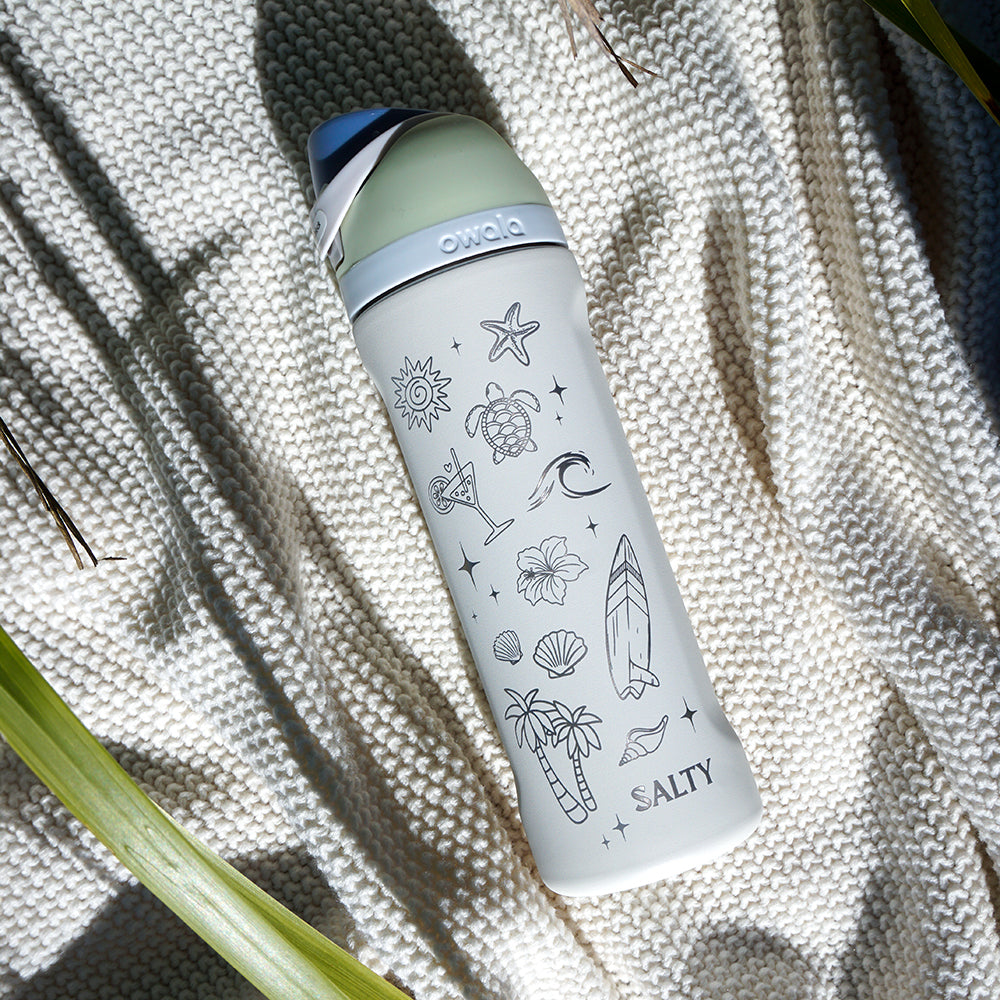 700ml Owala Style Water Bottle Half Wrap - SALTY