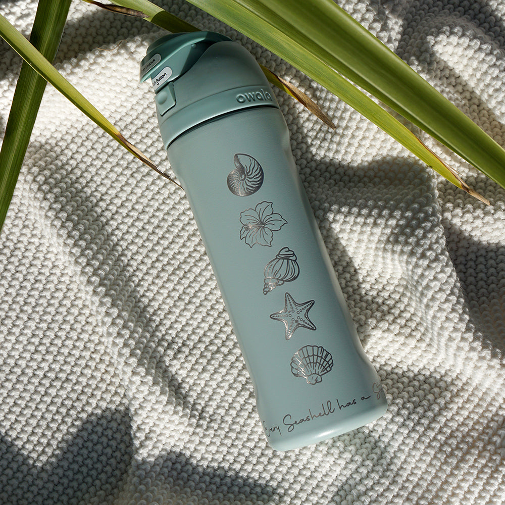 700ml Owala Style Water Bottle Half Wrap - SEA SHELLS