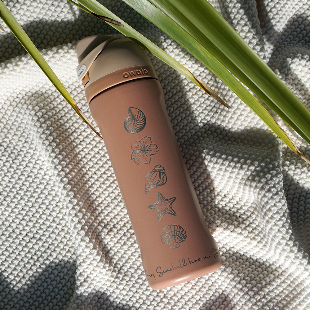700ml Owala Style Water Bottle Half Wrap - SEA SHELLS