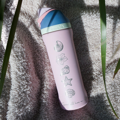 700ml Owala Style Water Bottle Half Wrap - SEA SHELLS