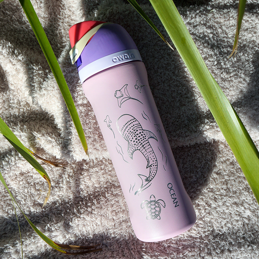 700ml Owala Style Water Bottle Half Wrap - WHALE SHARK