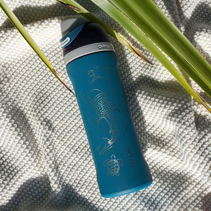 700ml Owala Style Water Bottle Half Wrap - WHALE SHARK