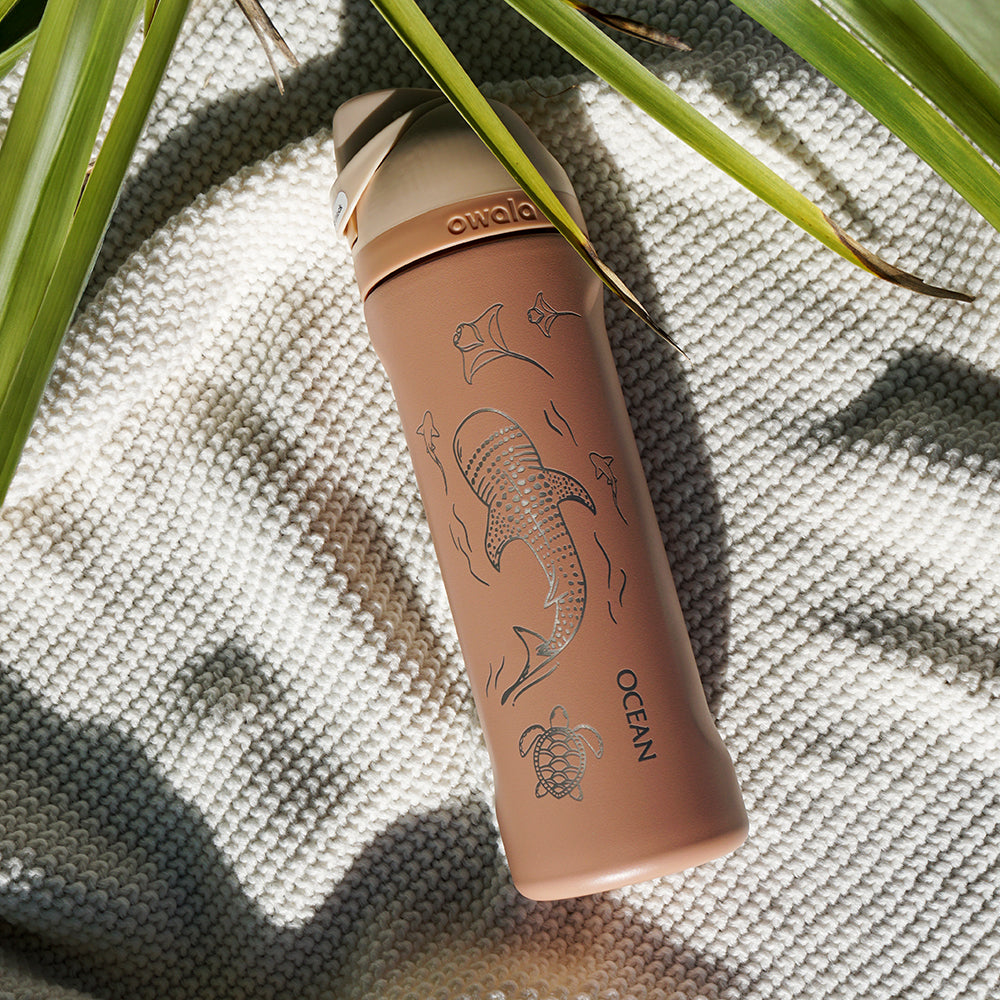 700ml Owala Style Water Bottle Half Wrap - WHALE SHARK
