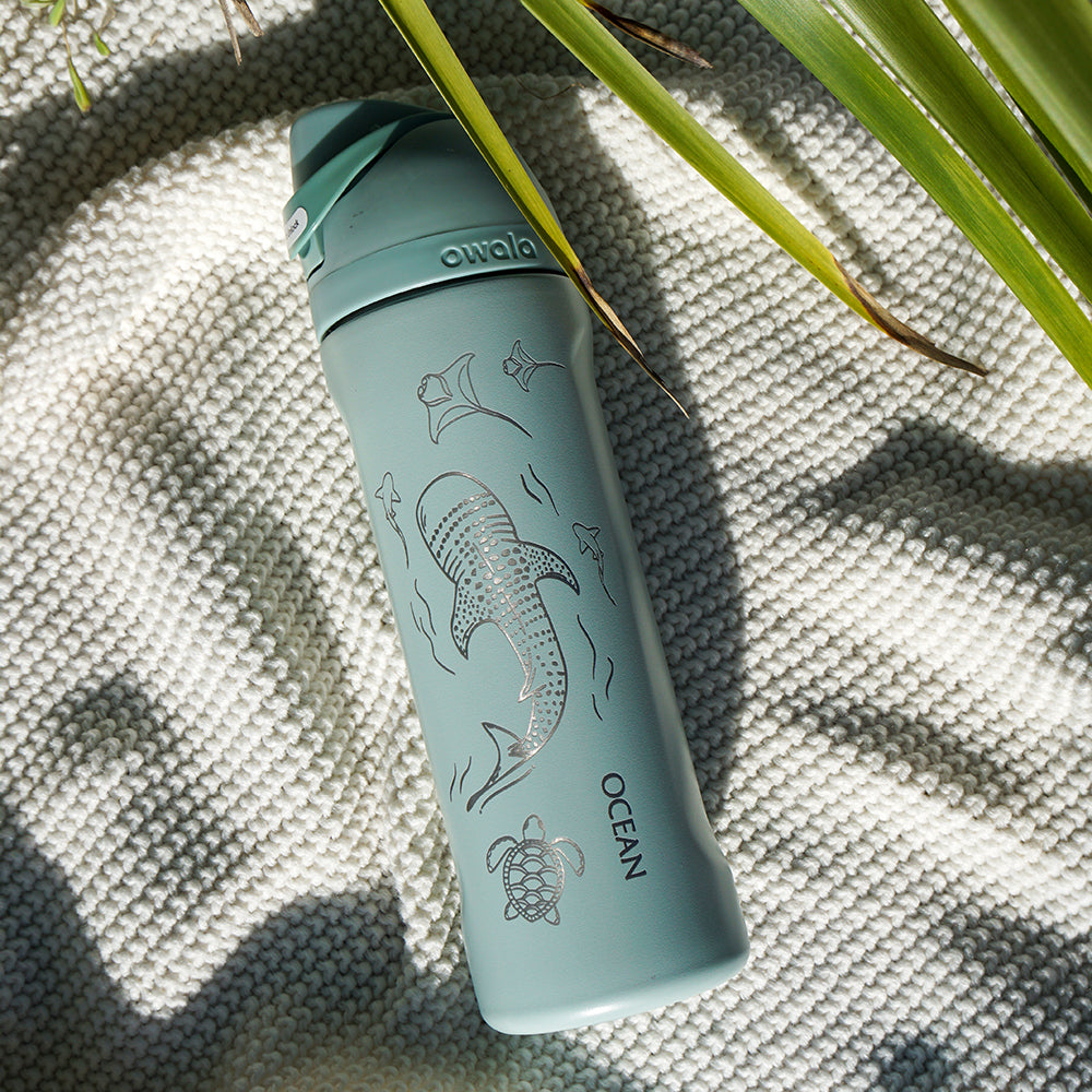 700ml Owala Style Water Bottle Half Wrap - WHALE SHARK