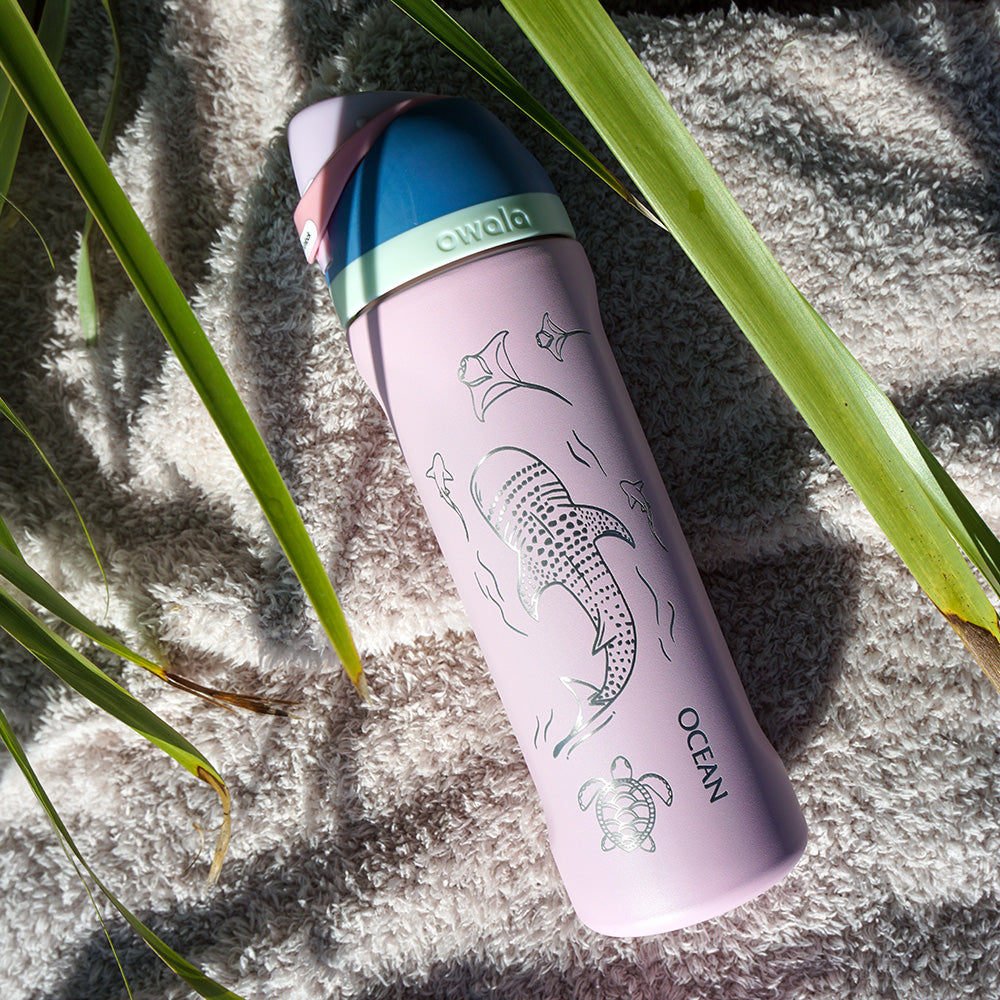 700ml Owala Style Water Bottle Half Wrap - WHALE SHARK