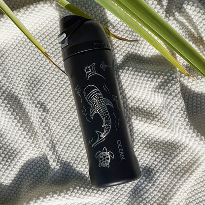 700ml Owala Style Water Bottle Half Wrap - WHALE SHARK