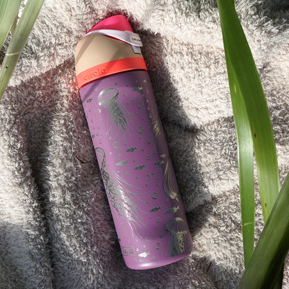 700ml SECONDS Owala Style Water Bottle Full Wrap - JELLYFISH