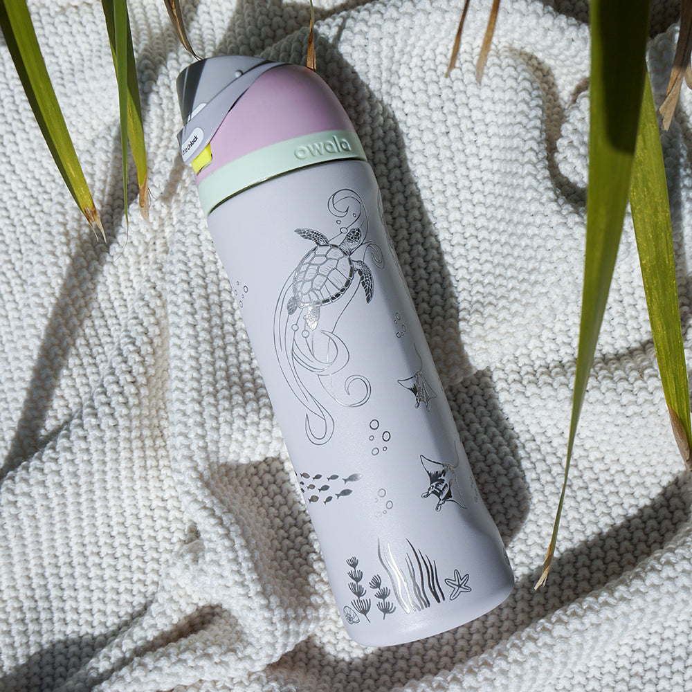 700ml Owala Style Water Bottle Full Wrap - OCEAN