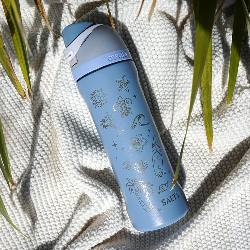 700ml Owala Style Water Bottle Half Wrap - SALTY