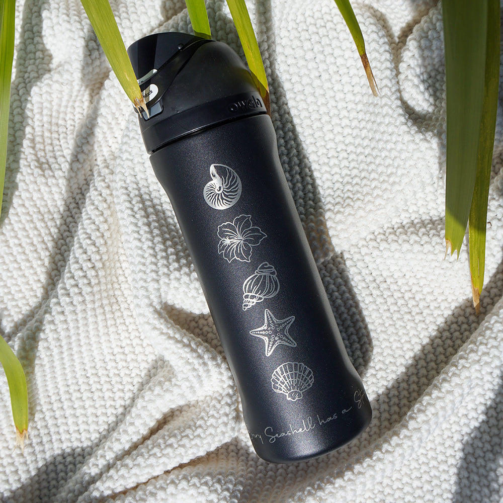 700ml Owala Style Water Bottle Half Wrap - SEA SHELLS
