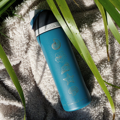 700ml Owala Style Water Bottle Half Wrap - SEA SHELLS
