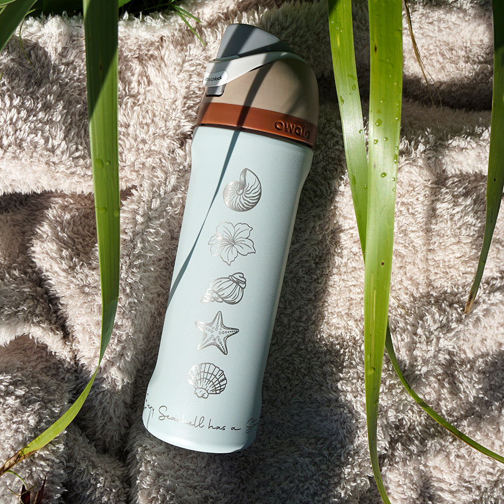 700ml Owala Style Water Bottle Half Wrap - SEA SHELLS