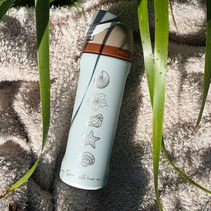 700ml Owala Style Water Bottle Half Wrap - SEA SHELLS