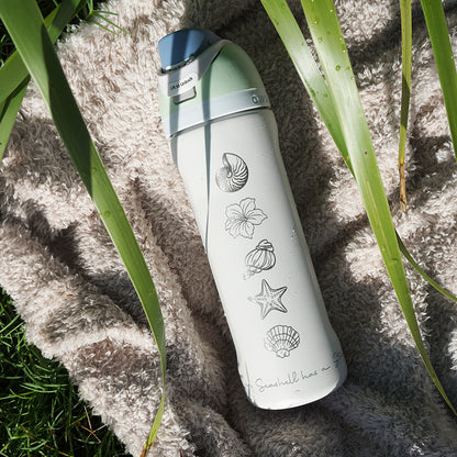 700ml Owala Style Water Bottle Half Wrap - SEA SHELLS