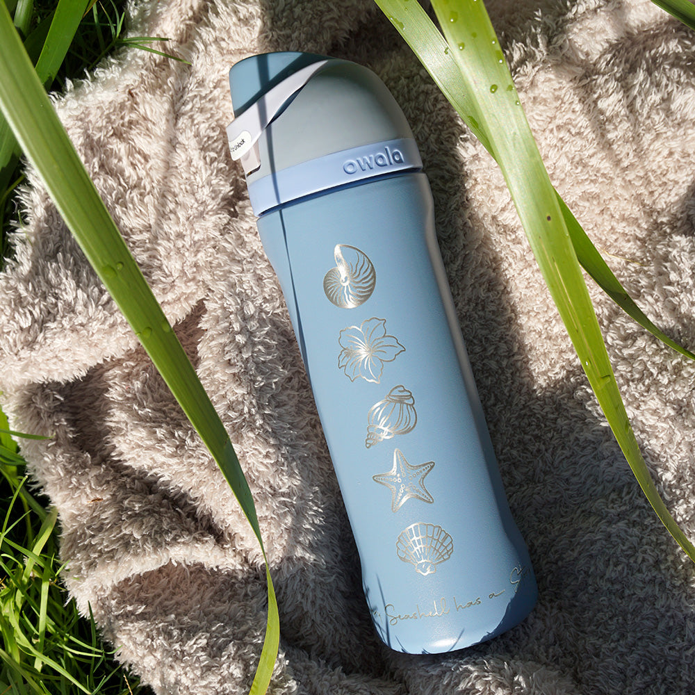 700ml Owala Style Water Bottle Half Wrap - SEA SHELLS